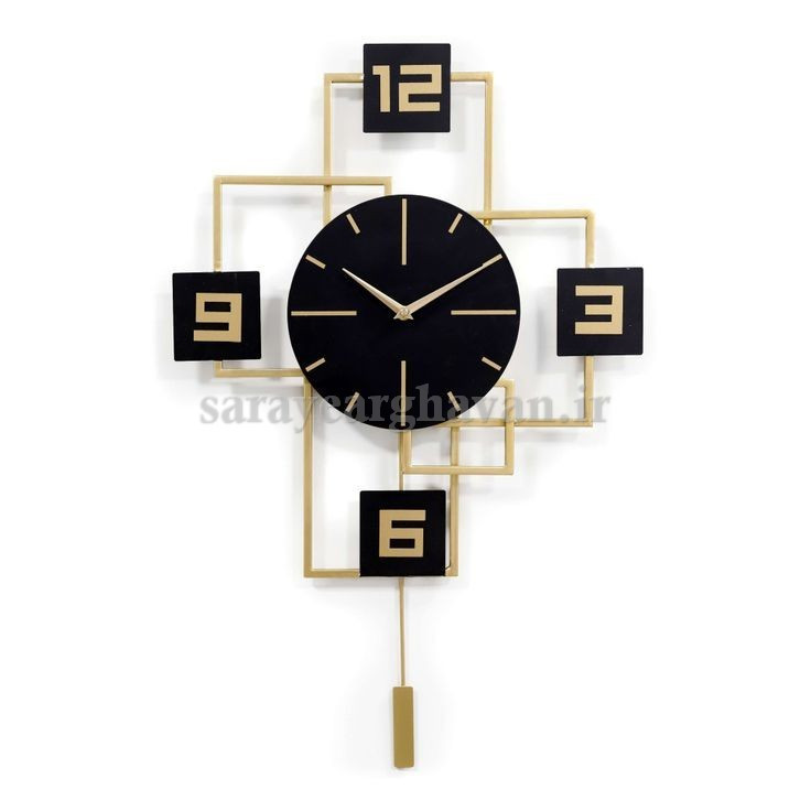 ساعت دیواری مدرن فلزی کد H221