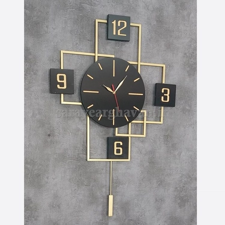 ساعت دیواری مدرن فلزی کد H221