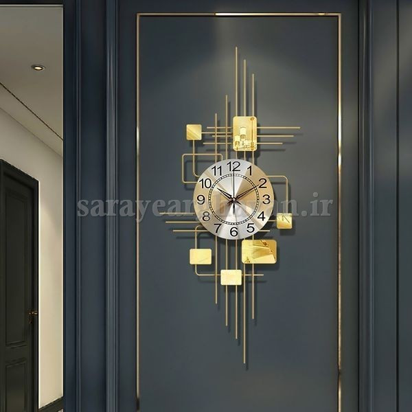 ساعت دیواری مدرن فلزی کد H239