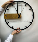 ساعت دیواری مدرن فلزی کد H263