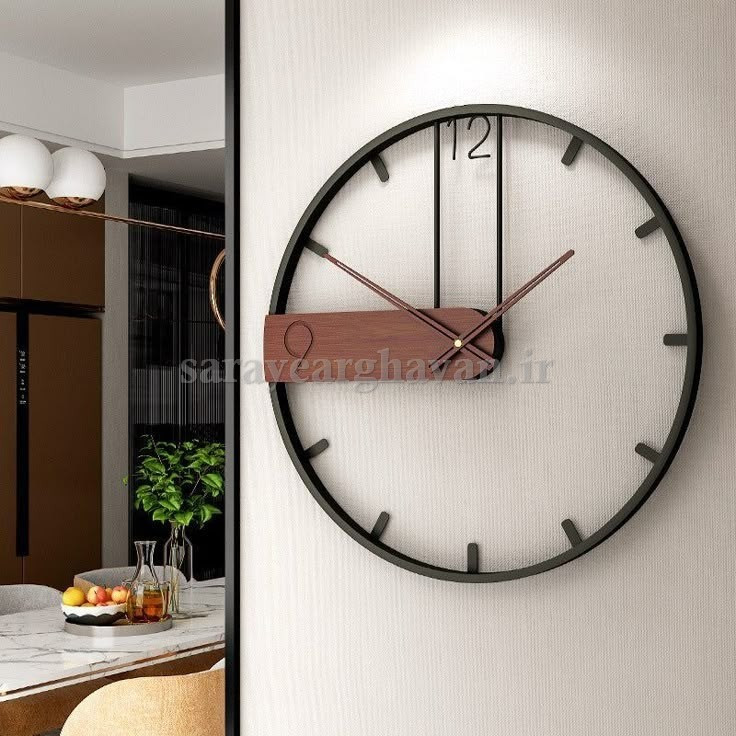 ساعت دیواری مدرن فلزی کد H263