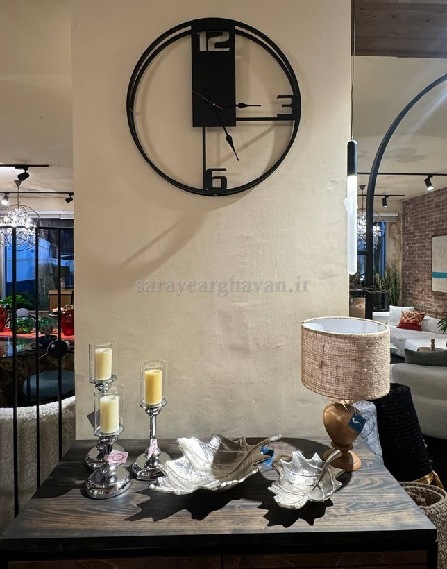 ساعت دیواری مدرن فلزی کد H272