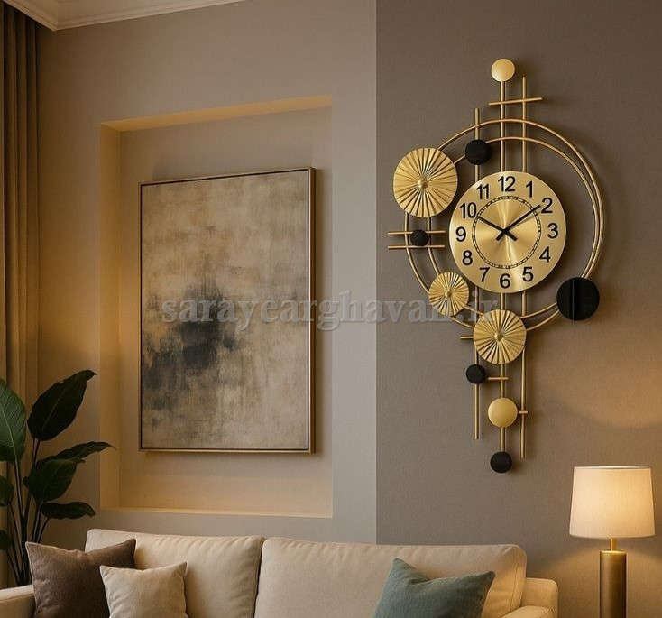 ساعت دیواری مدرن فلزی کد H276