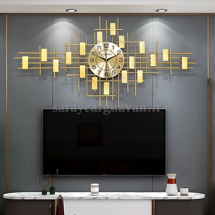 ساعت دیواری مدرن فلزی کد H278
