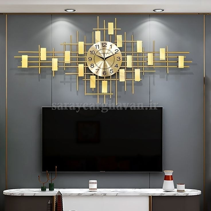 ساعت دیواری مدرن فلزی کد H278