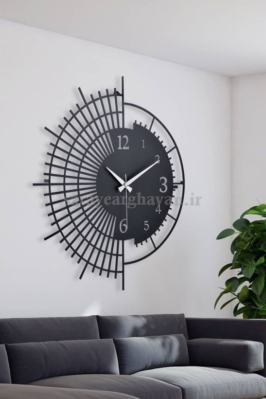 ساعت دیواری مدرن فلزی کد H293