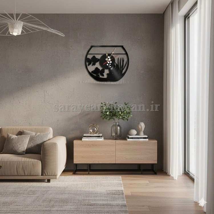 ساعت دیواری مدرن فلزی کد H301