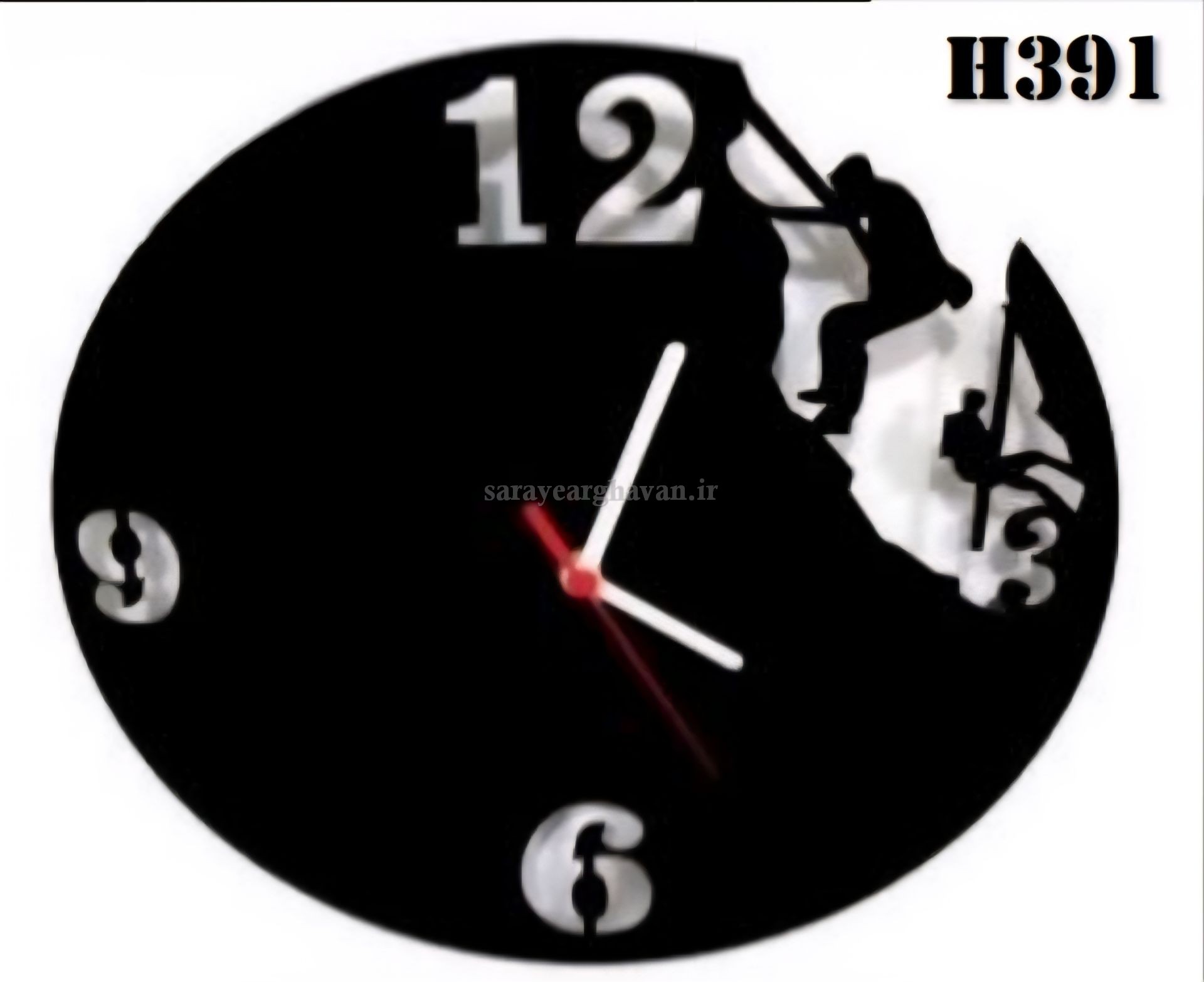 ساعت دیواری مدرن فلزی کد H391