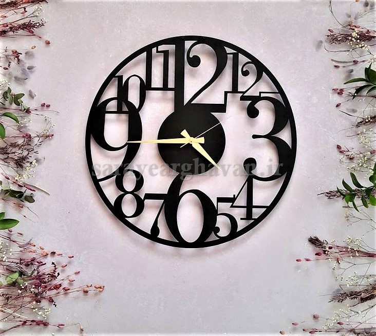 ساعت دیواری مدرن فلزی کد H423