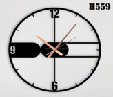 ساعت دیواری مدرن فلزی کد H559