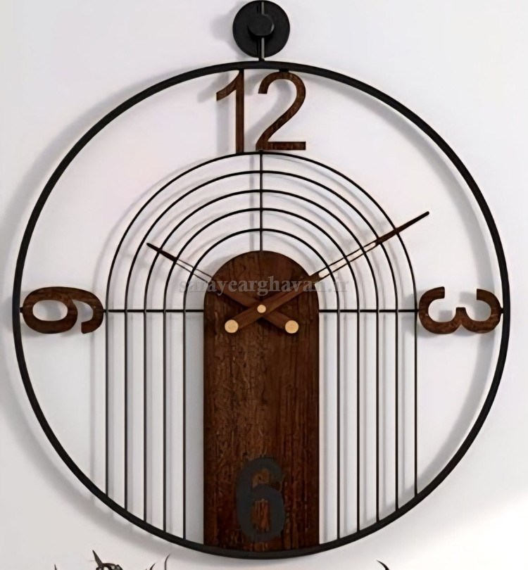 ساعت دیواری مدرن فلزی کد H568