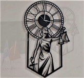 ساعت دیواری مدرن فلزی کد H546