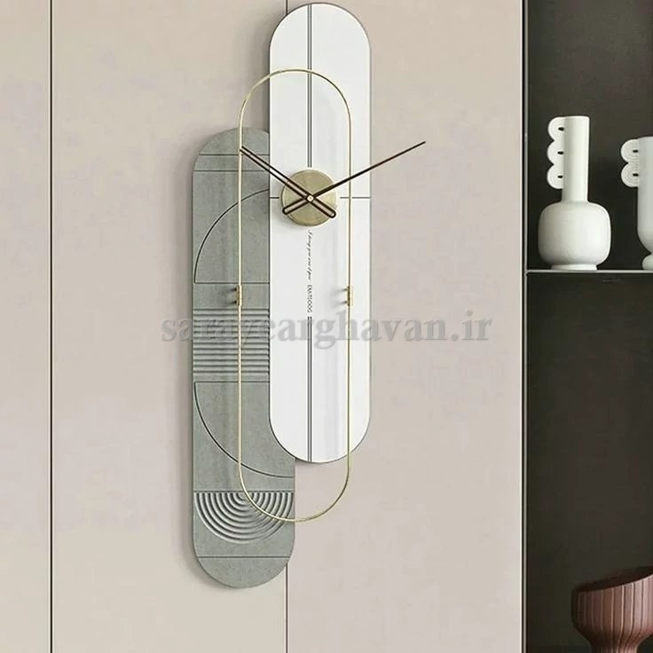 ساعت دیواری مدرن فلزی کد H566