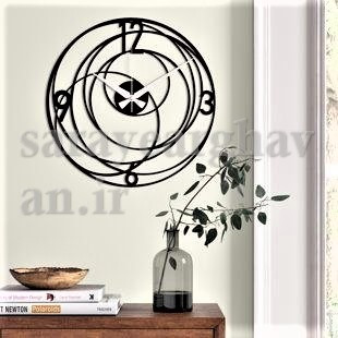 ساعت دیواری مدرن فلزی کد H349