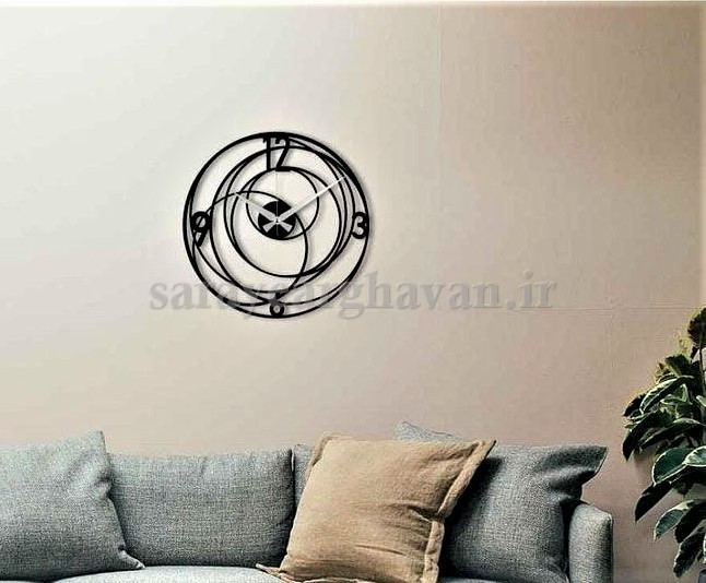 ساعت دیواری مدرن فلزی کد H349