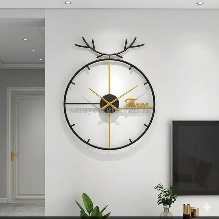 ساعت دیواری مدرن فلزی کد H408