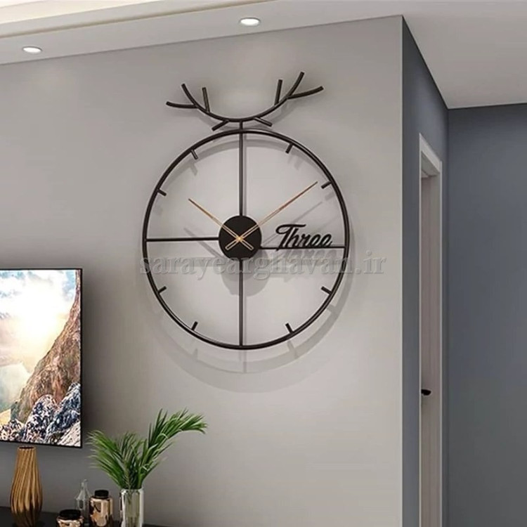 ساعت دیواری مدرن فلزی کد H408