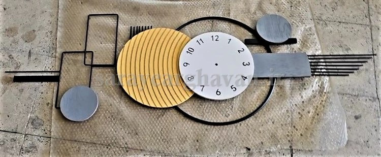 ساعت دیواری مدرن فلزی کد H574