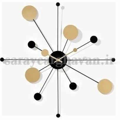 ساعت دیواری مدرن فلزی کد H571