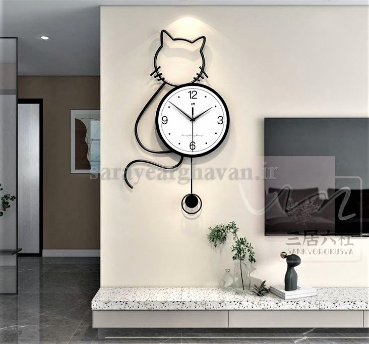 ساعت دیواری مدرن فلزی کد H554