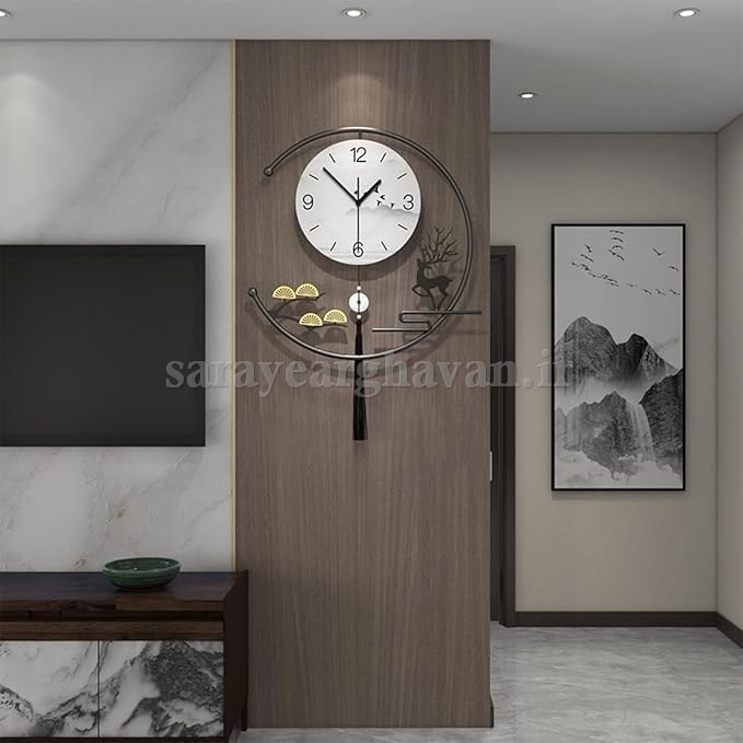 ساعت دیواری مدرن فلزی  کد H553