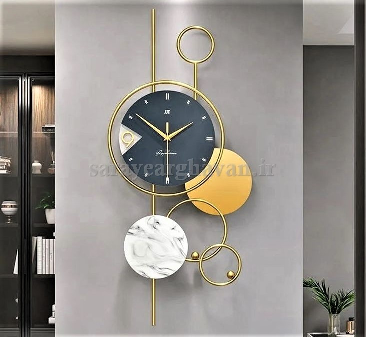 ساعت دیواری مدرن فلزی کد H536