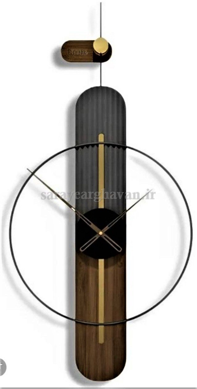ساعت دیواری مدرن فلزی کد H535