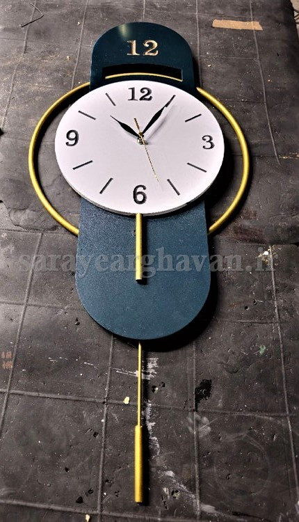 ساعت دیواری مدرن فلزی کد H534