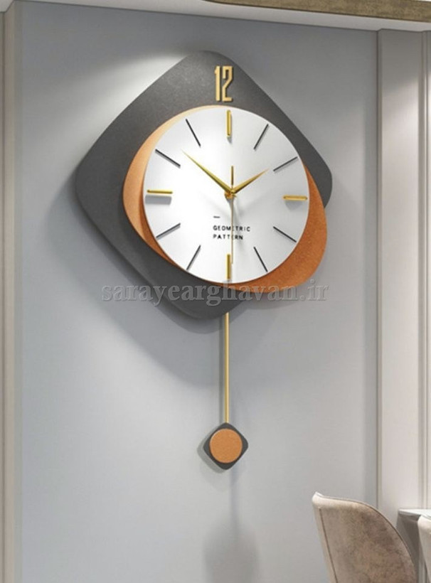 ساعت دیواری مدرن فلزی کد H533