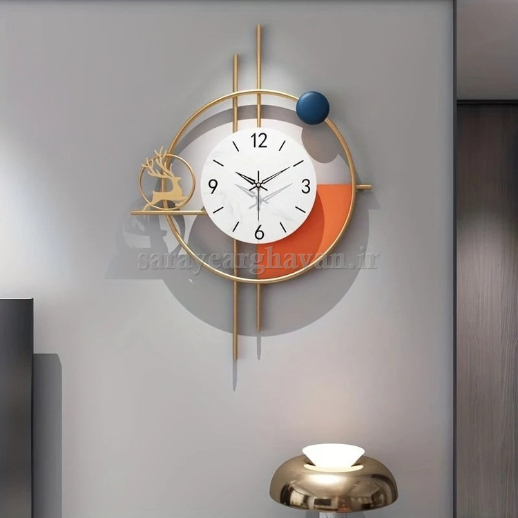 ساعت دیواری مدرن فلزی کد H532