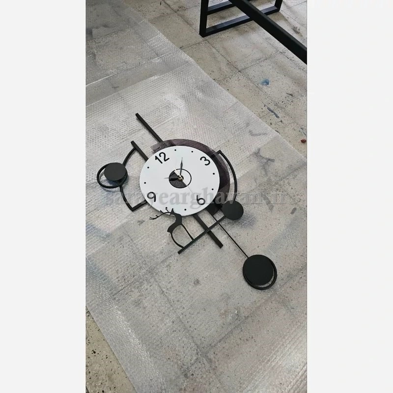 ساعت دیواری مدرن فلزی کد H531