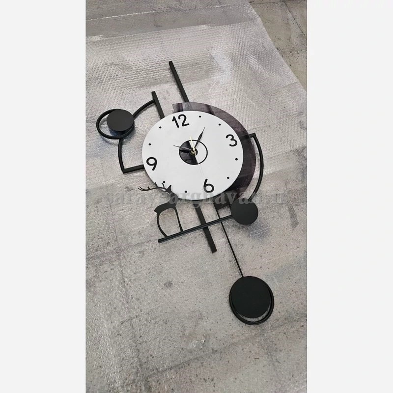 ساعت دیواری مدرن فلزی کد H531