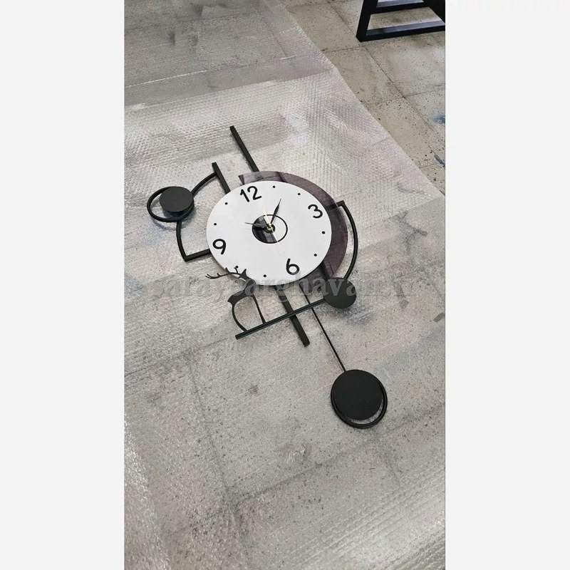 ساعت دیواری مدرن فلزی کد H531