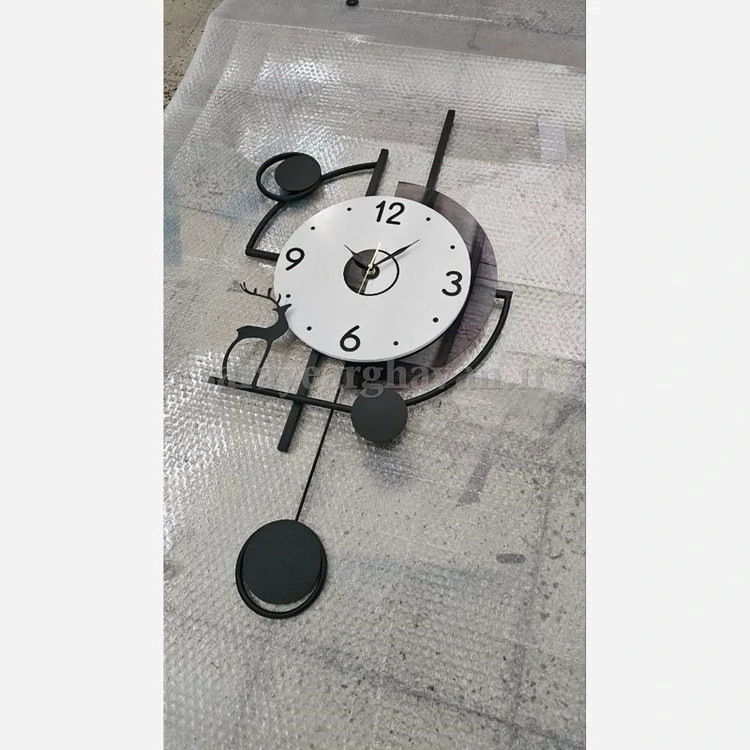 ساعت دیواری مدرن فلزی کد H531