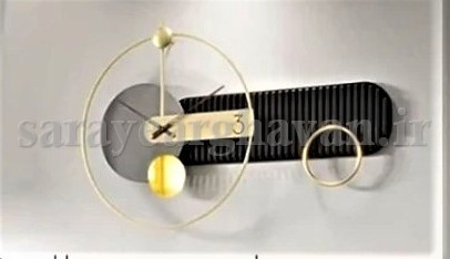 ساعت دیواری مدرن فلزی کد H528