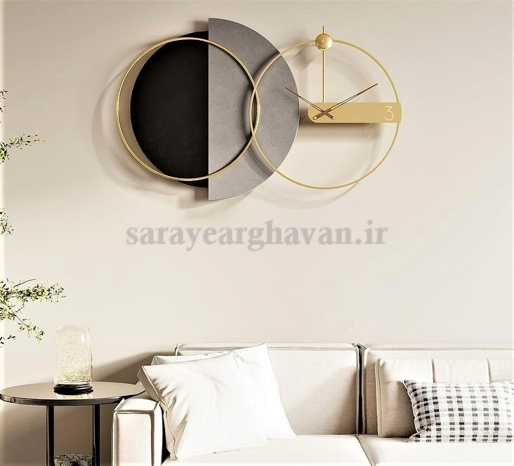 ساعت دیواری مدرن فلزی کد H526