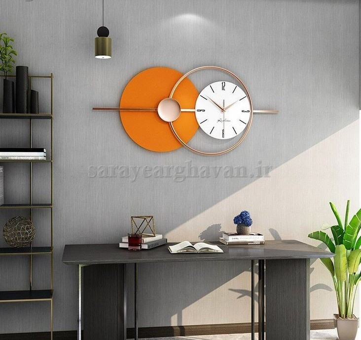 ساعت دیواری مدرن فلزی کد H522
