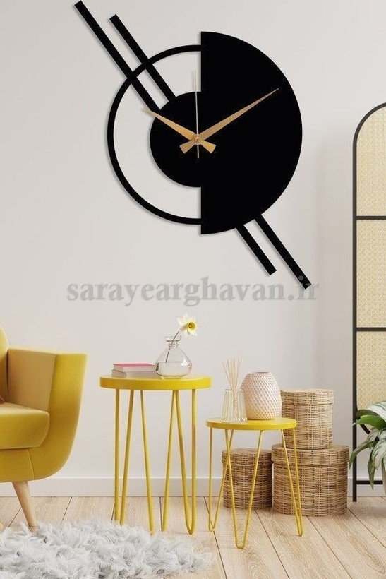 ساعت دیواری مدرن فلزی کد H317