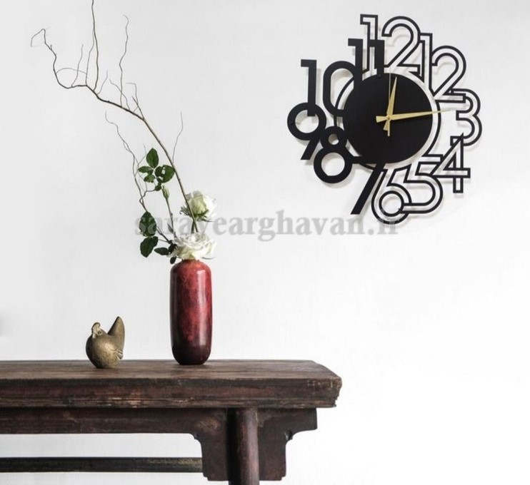 ساعت دیواری مدرن فلزی کد H270