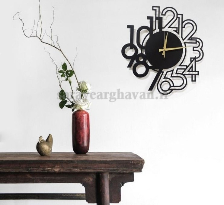 ساعت دیواری مدرن فلزی کد H270
