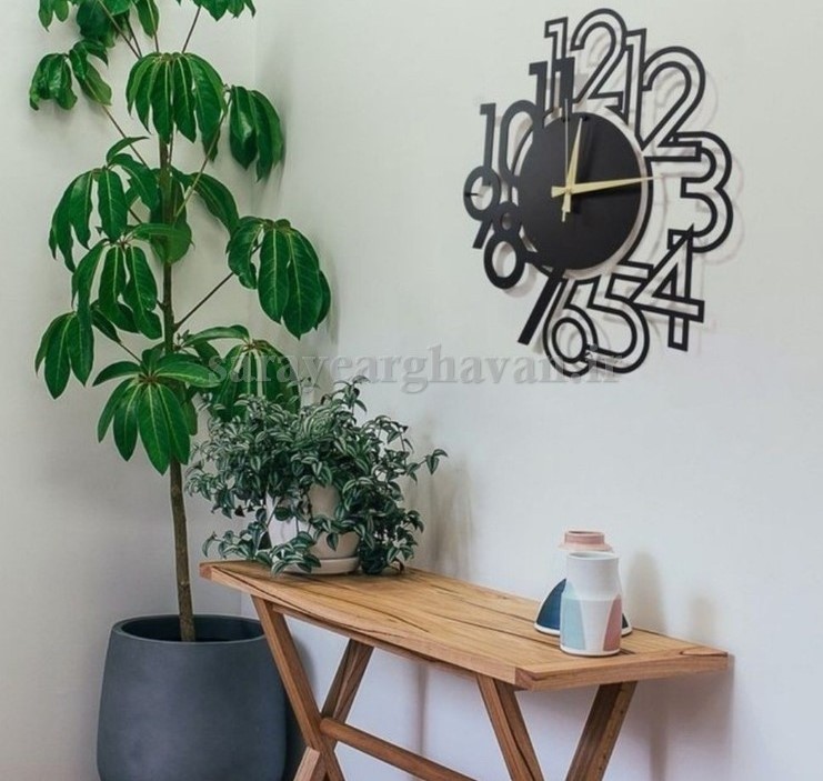 ساعت دیواری مدرن فلزی کد H270