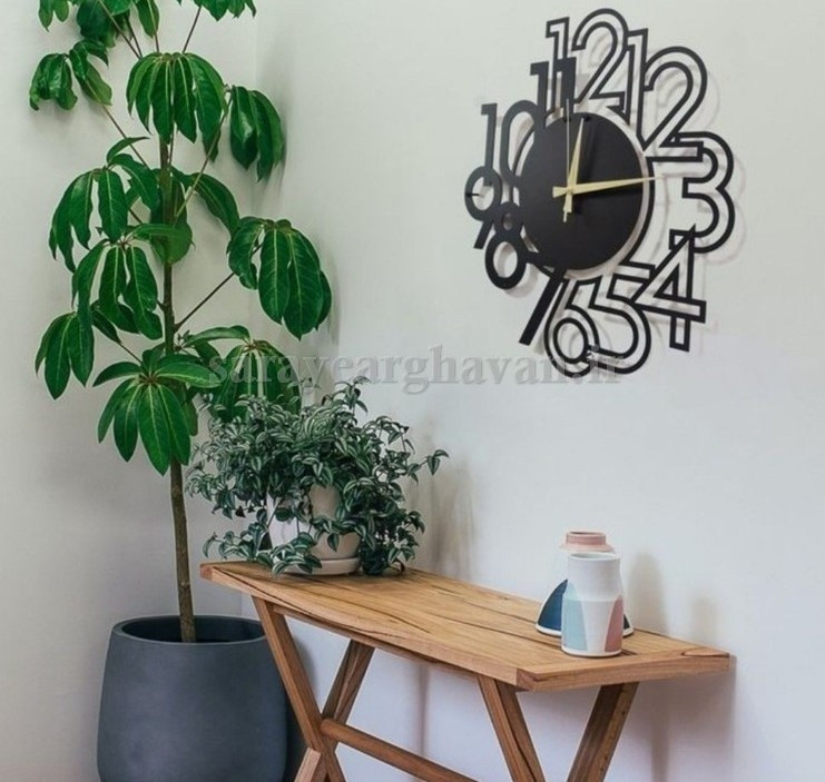 ساعت دیواری مدرن فلزی کد H270