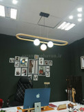 لوستر کانتری مدرن3 شعله(با ارسال حباب) K128