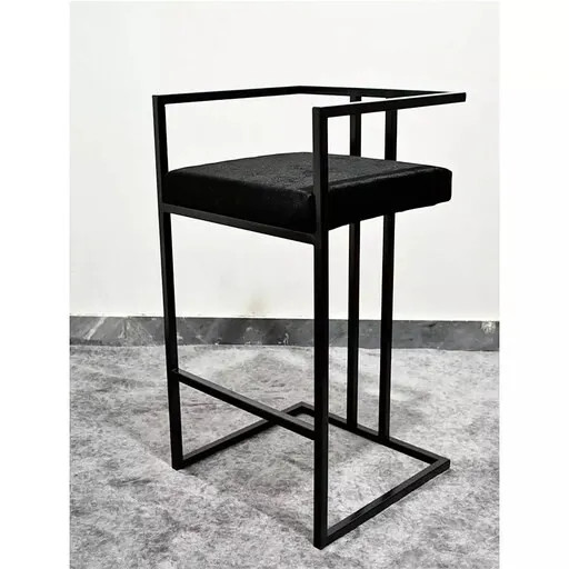 صندلی کانتر(صندلی اپن) فلزی با نشیمن پارچهای کد S104 | طراحی مدرن با پارچه درجه یک