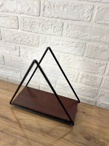 استند(شلف باکس) دیواری مدرن فلزی کد G283 (با رویه MDF)