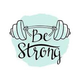 تابلو دکوراتیو فلزی و چوبی مدرن کد T281 | طرح "Be Strong" | مناسب سالن های ورزشی