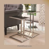 میز متحرک جلو مبلی چندکاره مدرن فلزی ست دوتایی (رویهMDF) کد M122 | طراحی خاص و زیبا