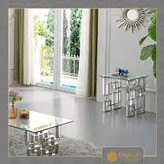 میز عسلی و جلو مبلی مدرن فلزی (رویهMDF) کد M126 | طراحی خاص و زیبا
