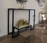 میز کنسول مدرن فلزی (رویهMDF ) کد M128 | طراحی خاص و زیبا