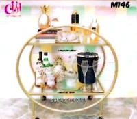ترولی بار (میز بار) مدرن فلزی با رویهMDF کد M146 | طراحی خاص و زیبا